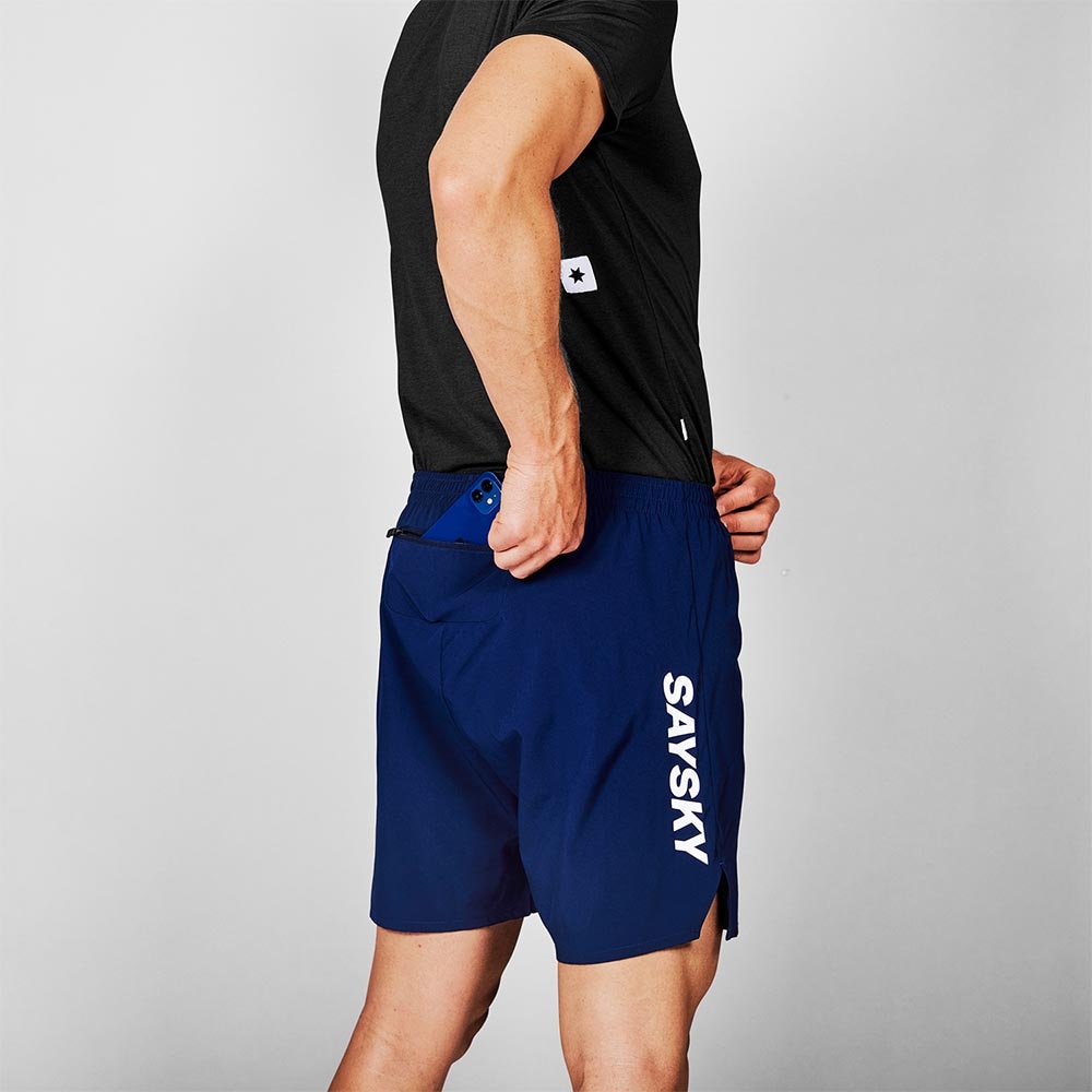 Saysky Pace 6'' Løpeshorts Herre Marine