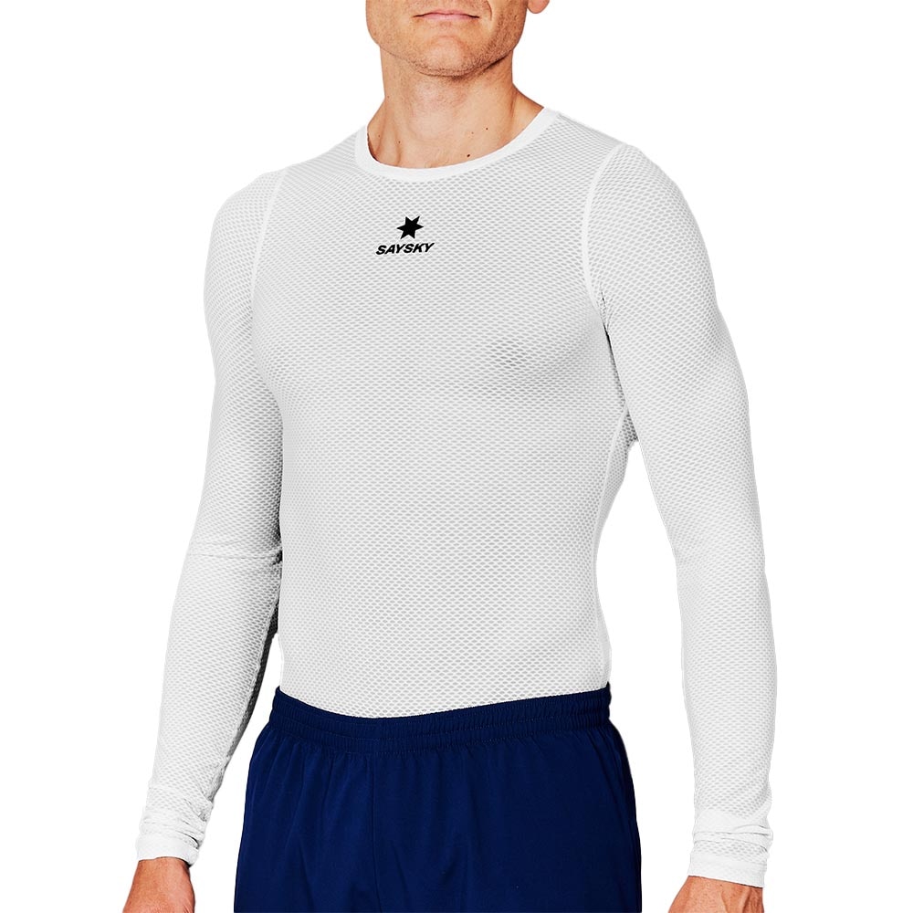 Saysky Mesh Base Layer Langermet Trøye Hvit