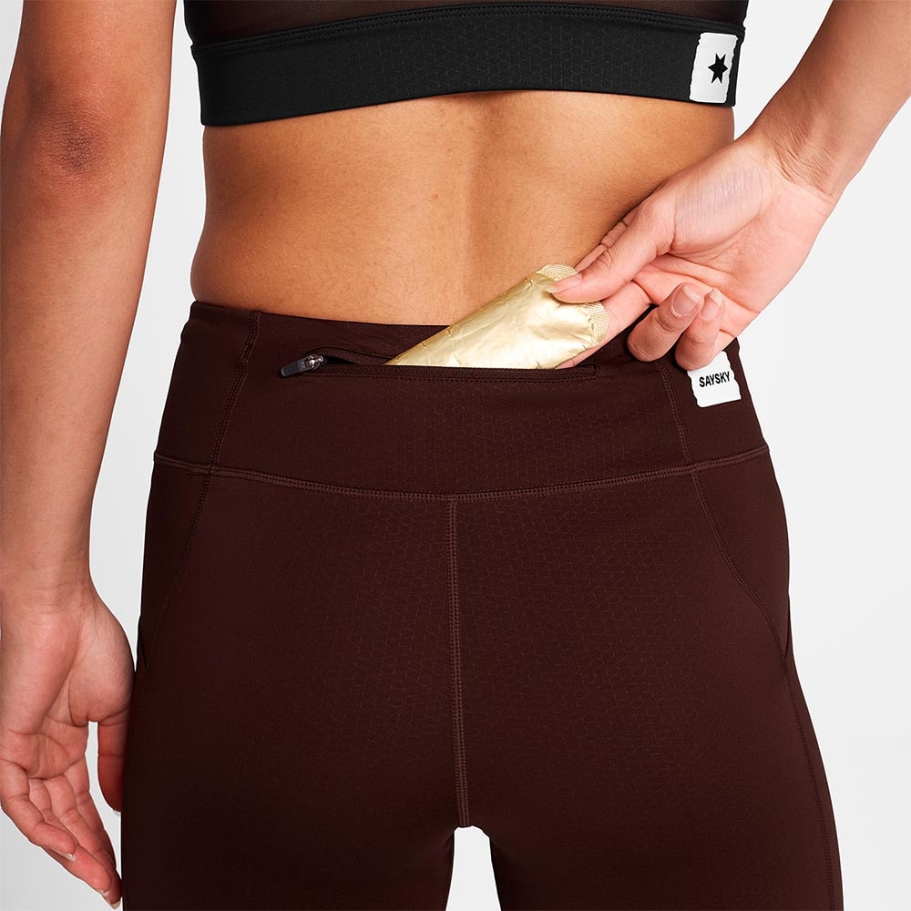 Saysky Combat+ Short Tights 7" Dame Burgunder