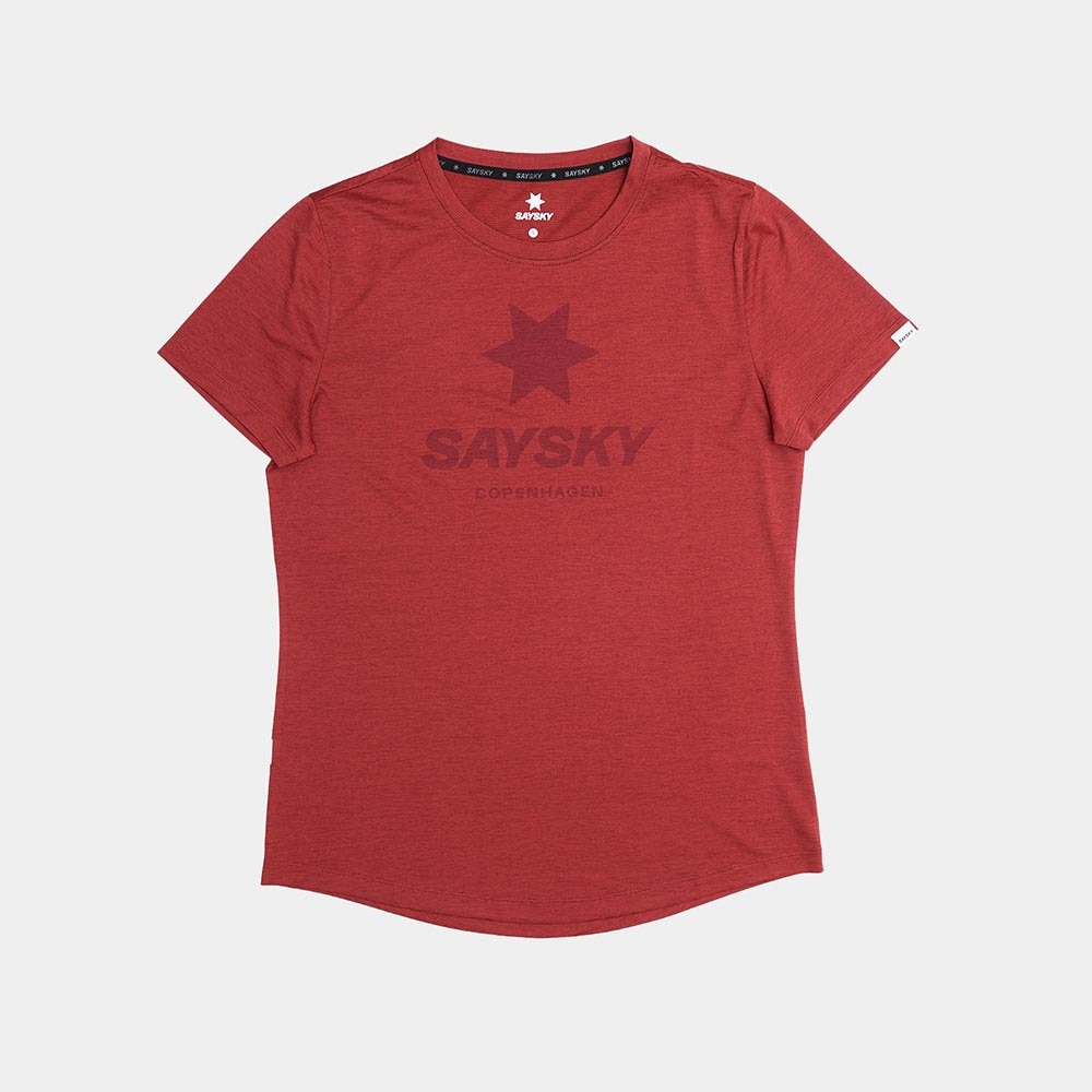 Saysky Logo Combat Pro Kortermet Trøye Dame Rød