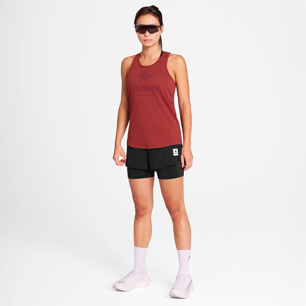 Saysky Logo Combat Pro Singlet Dame Rød