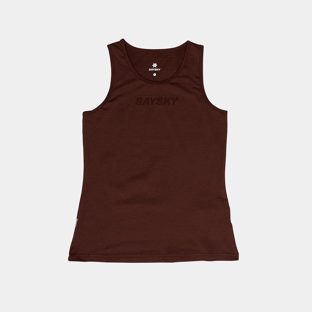 Saysku Logo Pace Top Dame Burgunder