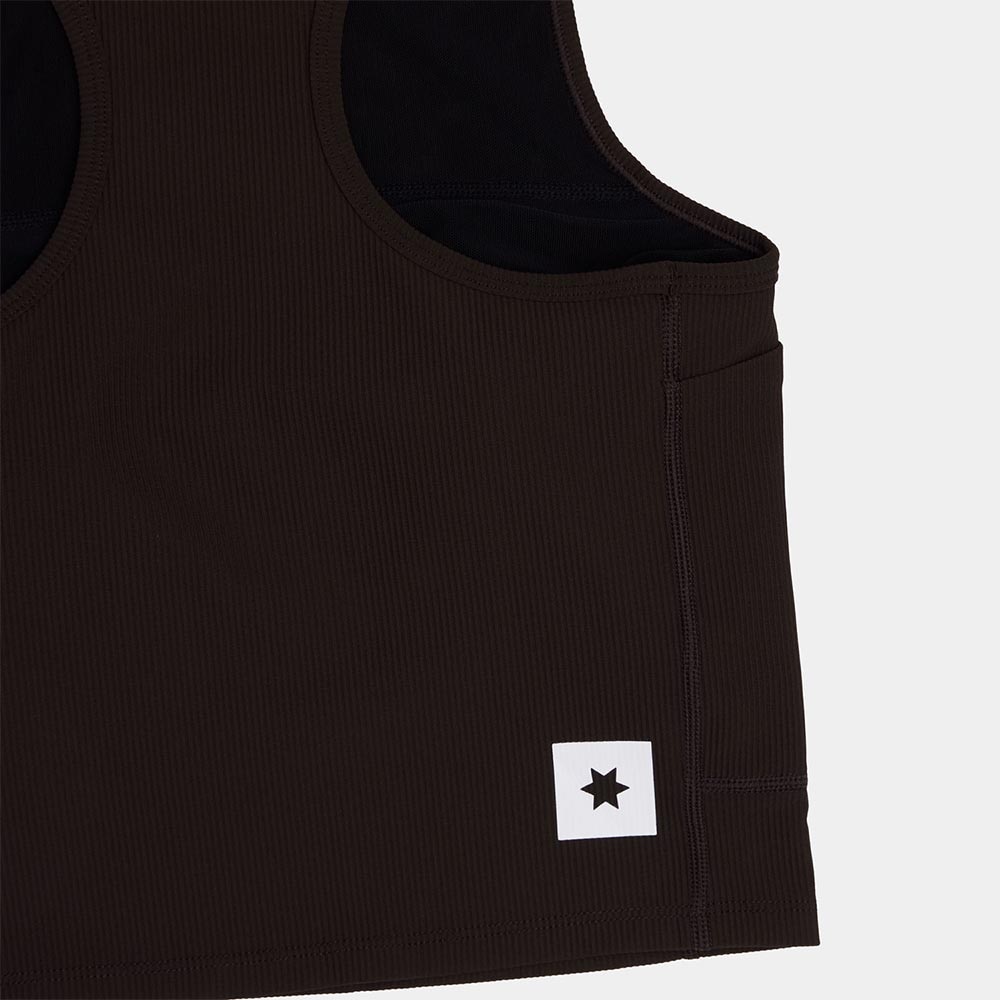 Saysky Combat Rib Crop Top Dame Brun