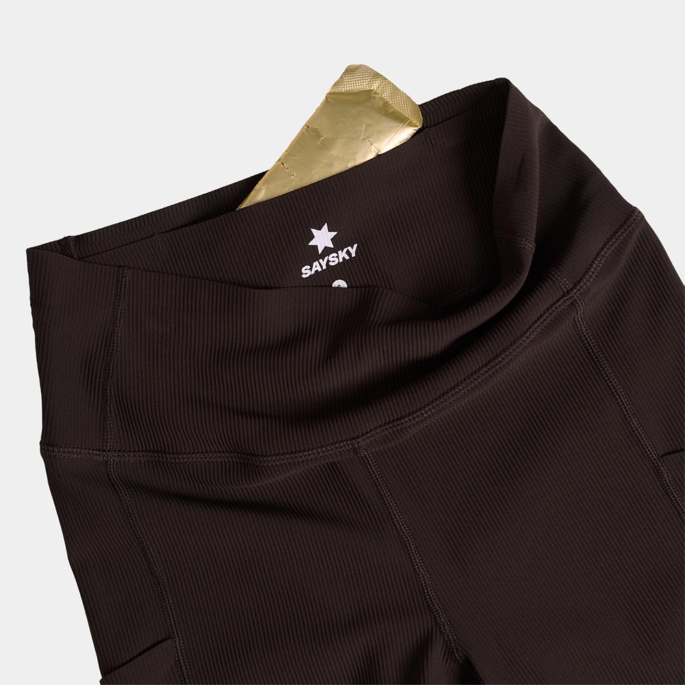 Saysky Combat+ Rib Long Løpetights Dame Brun