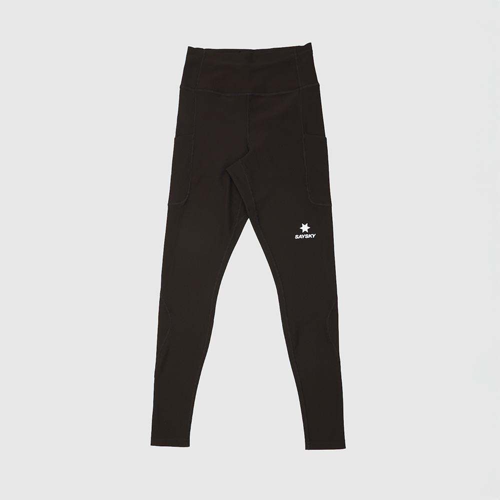 Saysky Combat+ Rib Long Løpetights Dame Brun