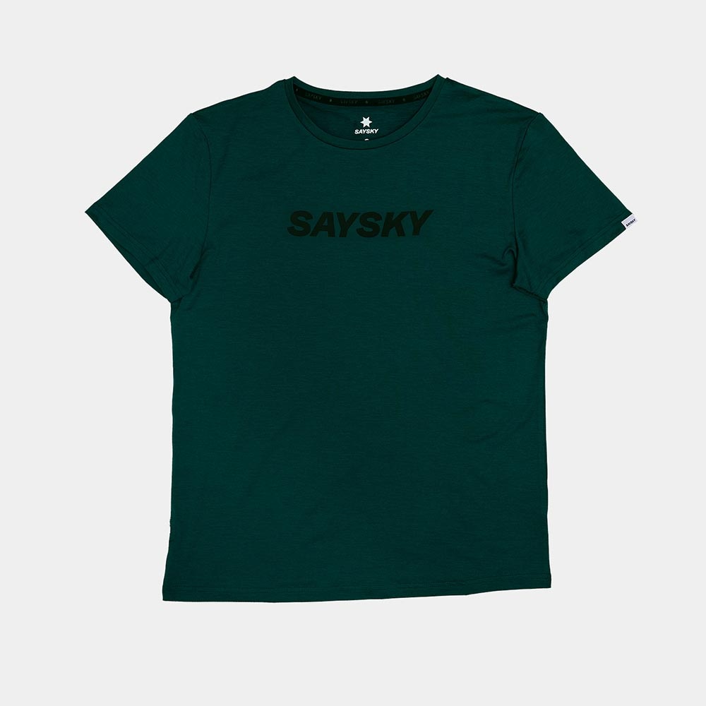 Saysky Logo Pace Kortermet Trøye Herre Grønn