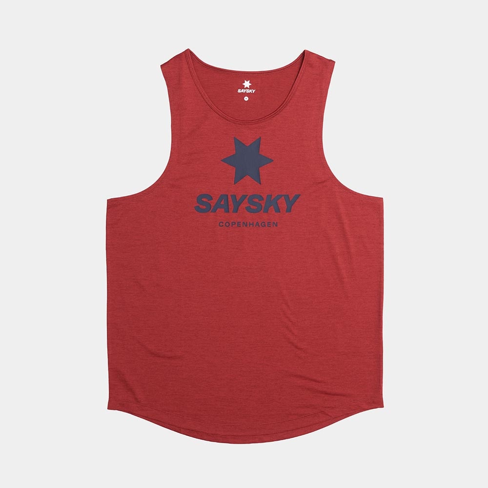 Saysky Logo Combat Pro Singlet Herre Rød