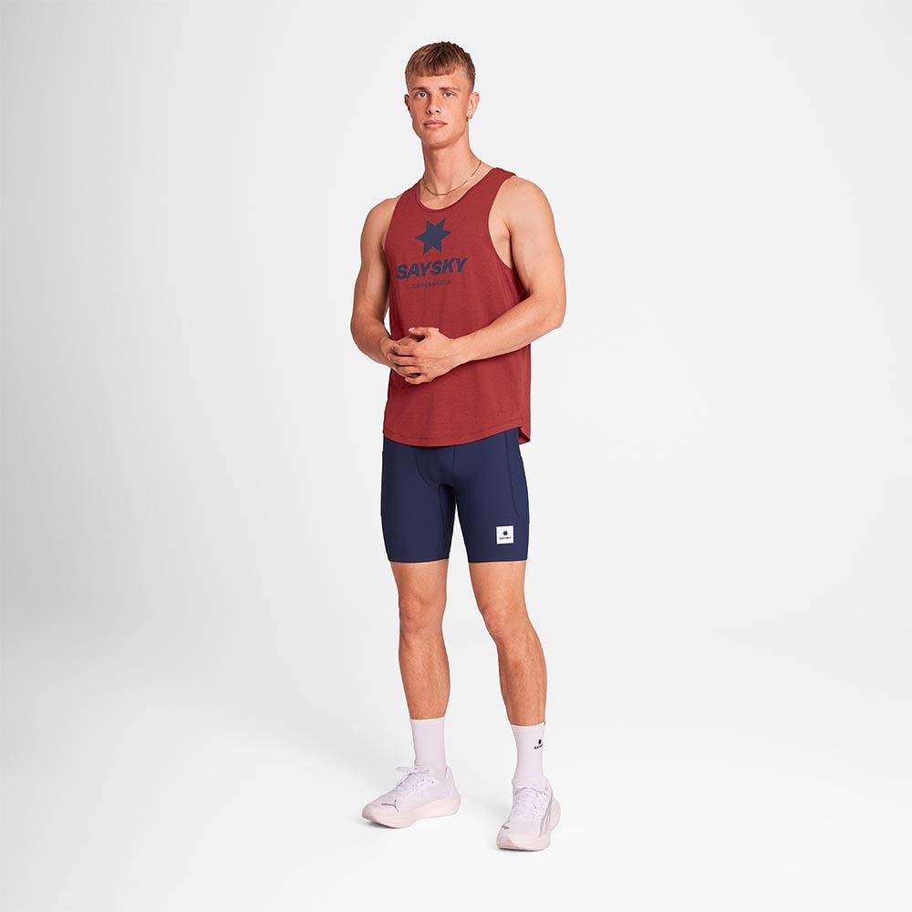 Saysky Logo Combat Pro Singlet Herre Rød
