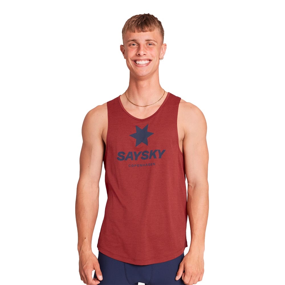 Saysky Logo Combat Pro Singlet Herre Rød