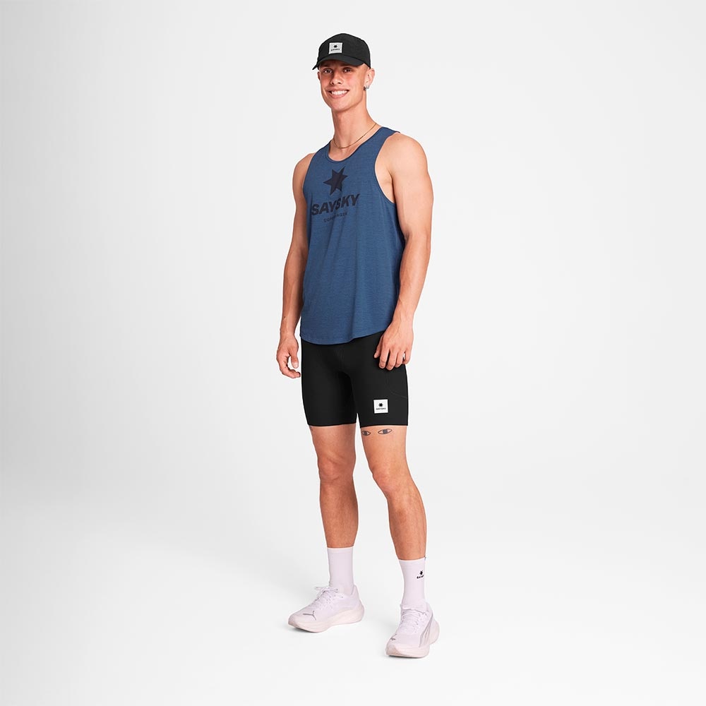 Saysky Logo Combat Pro Singlet Herre Blå