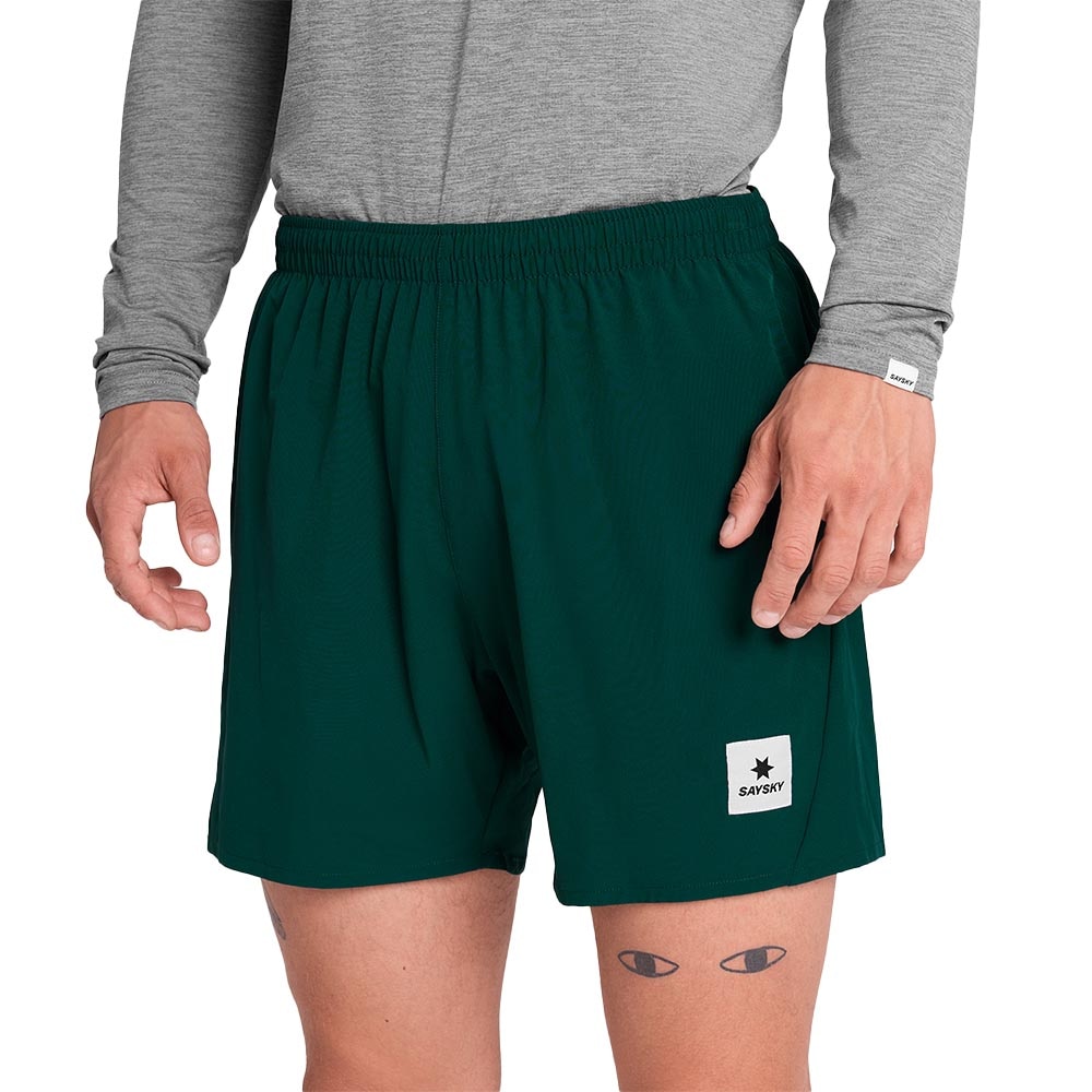 Saysky Pace 5'' Løpeshorts Herre Grønn