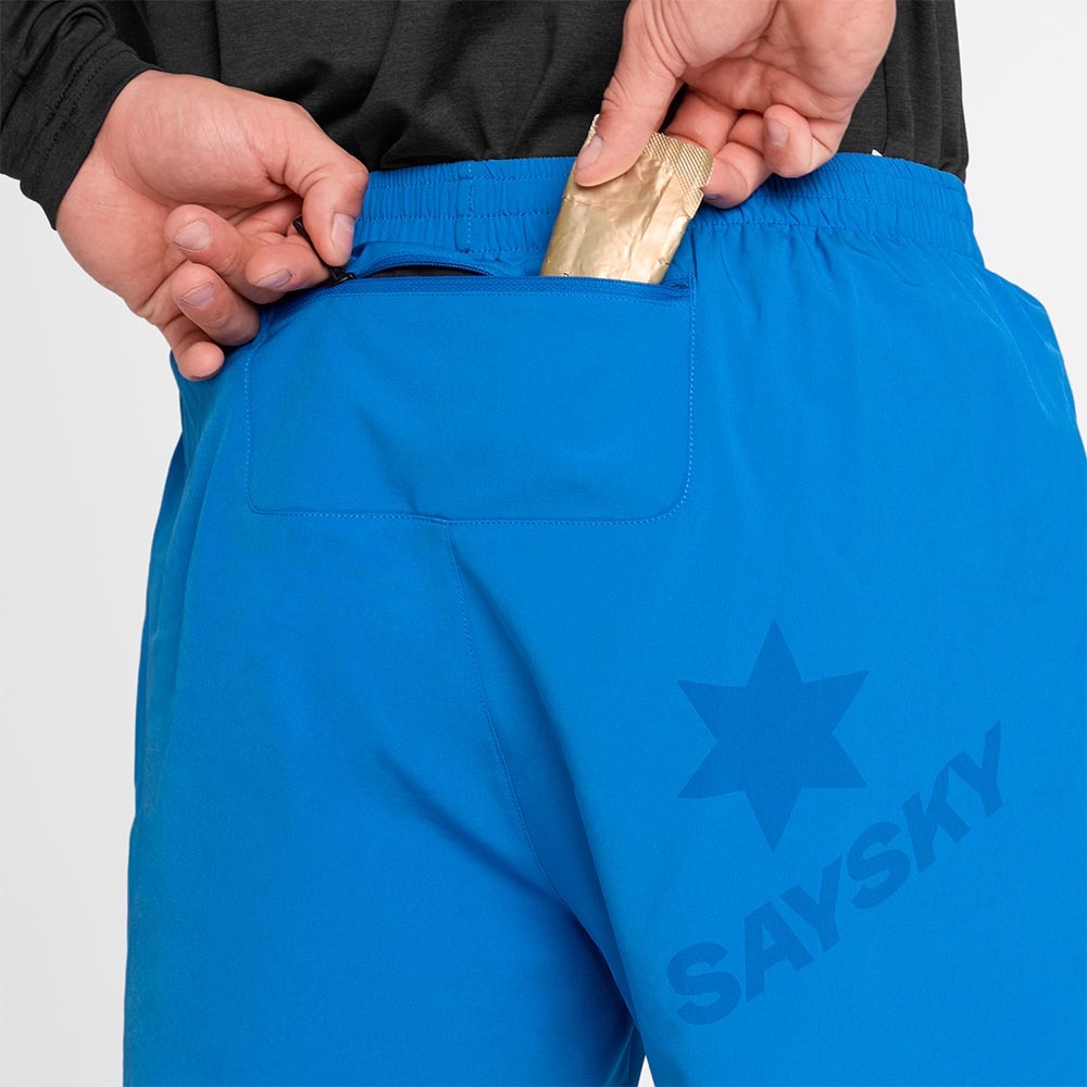 Saysky Pace 2in1 5" Løpeshorts Herre Blå/Sort