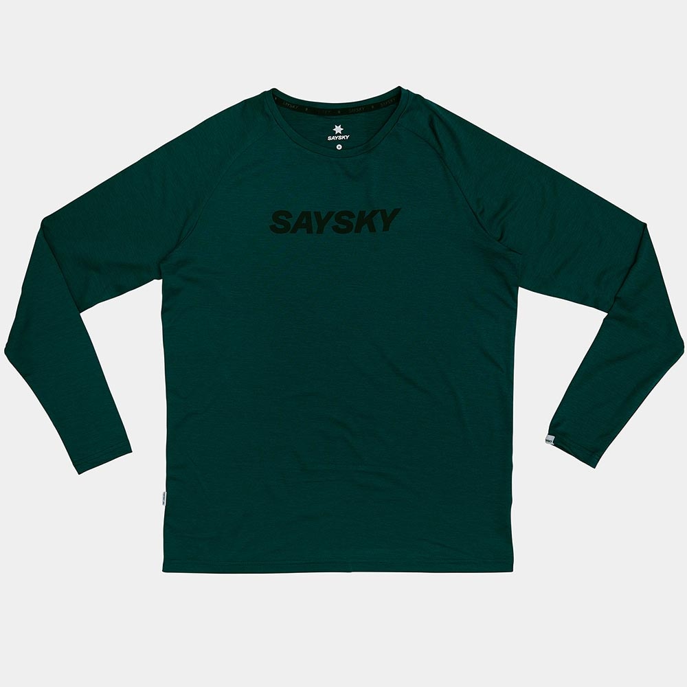 Saysky Logo Pace Langermet Trøye Herre Grønn