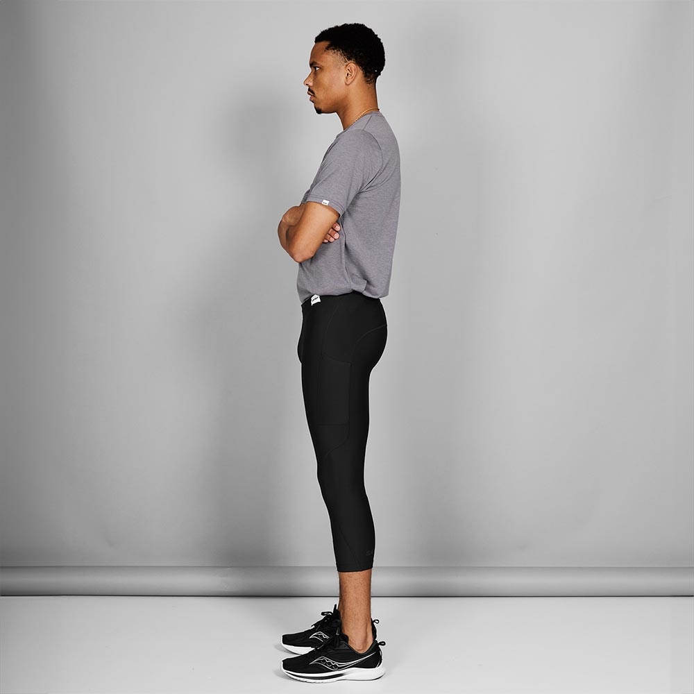 Saysky Motion+ 3/4 Løpetights Herre Sort