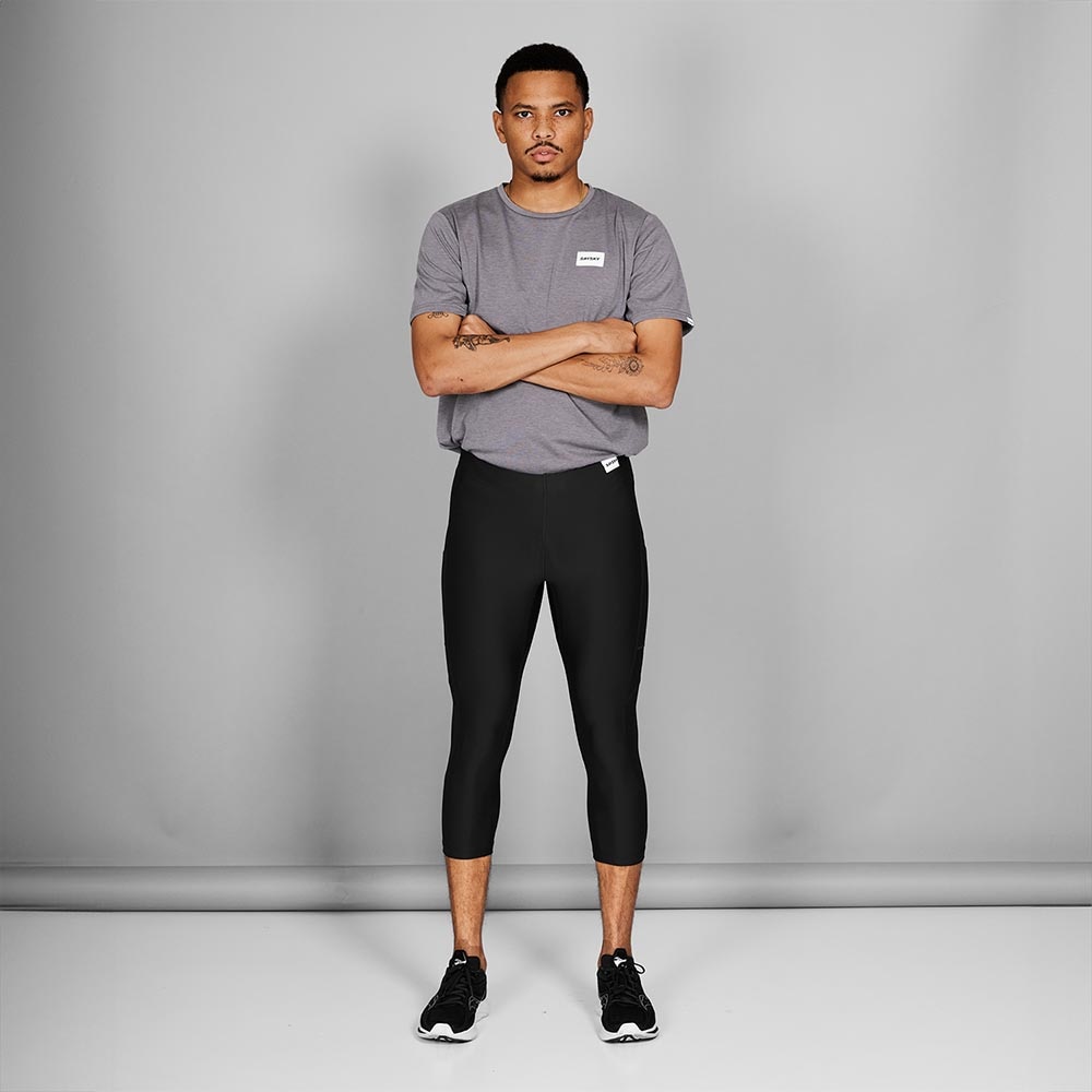 Saysky Motion+ 3/4 Løpetights Herre Sort