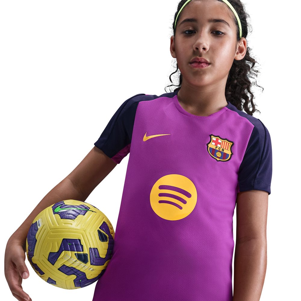 Nike FC Barcelona Dri-FIT Strike Treningstrøye Barn 25/26 Lilla