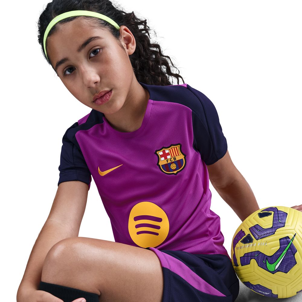Nike FC Barcelona Dri-FIT Strike Treningstrøye Barn 25/26 Lilla