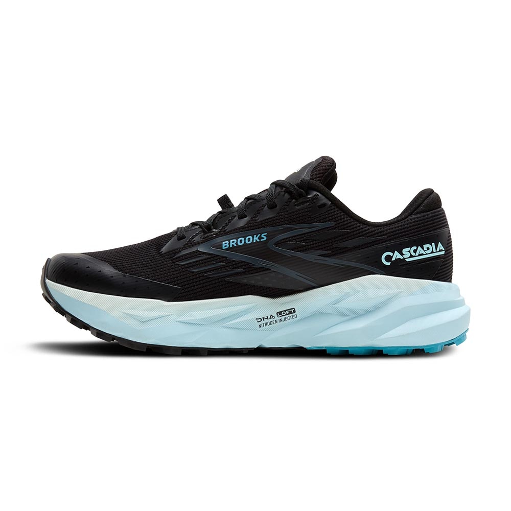 Brooks Cascadia 19 GTX Joggesko Dame Sort/Blå