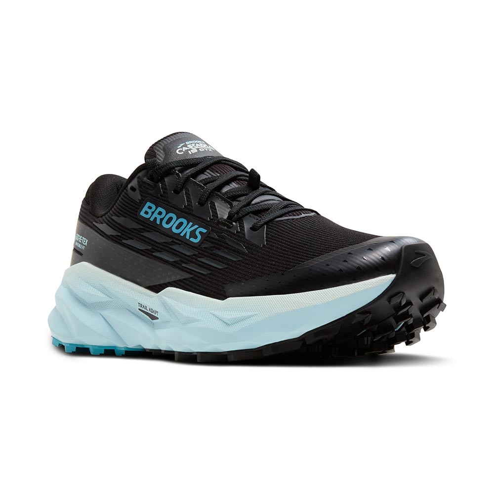 Brooks Cascadia 19 GTX Joggesko Dame Sort/Blå
