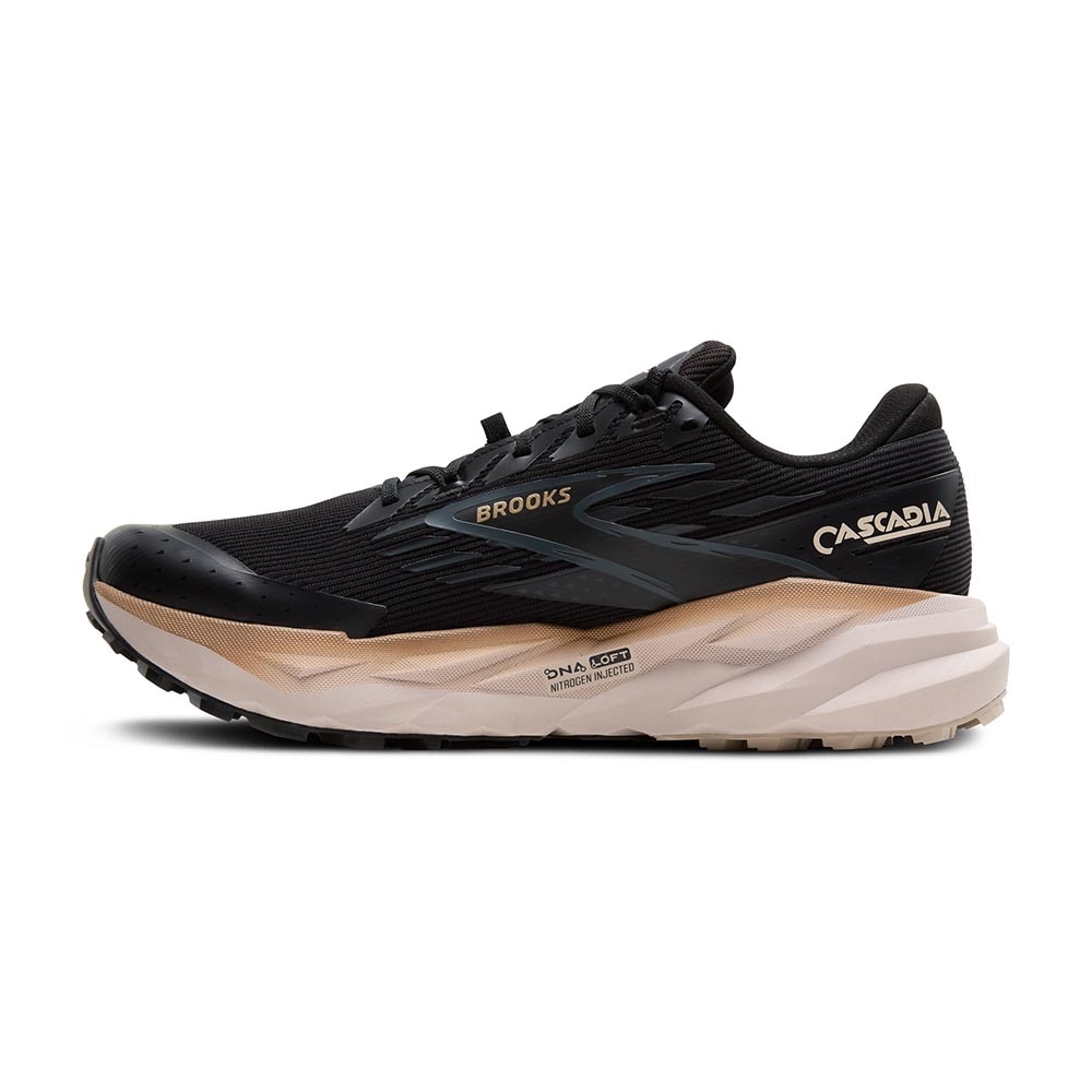 Brooks Cascadia 19 GTX Joggesko Herre Sort/Beige