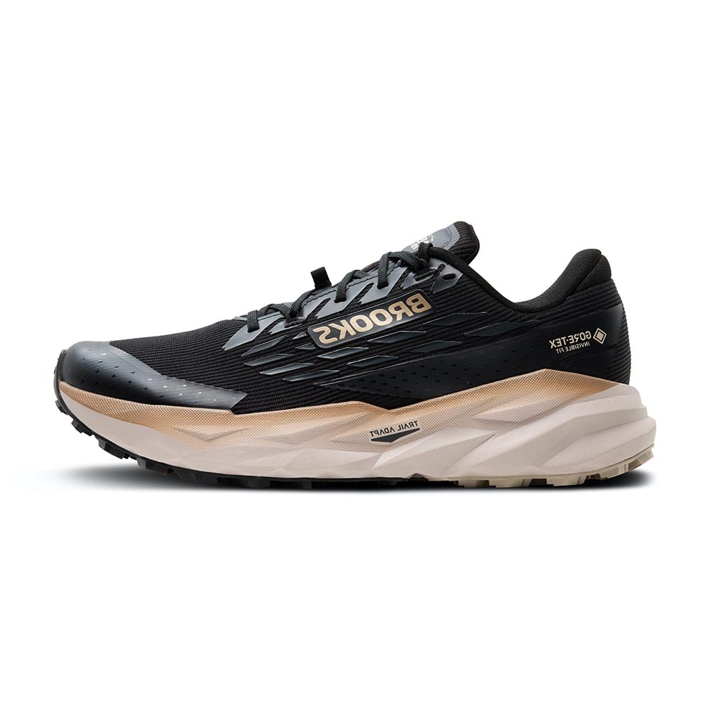 Brooks Cascadia 19 GTX Joggesko Herre Sort/Beige
