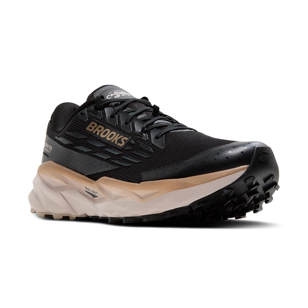Brooks Cascadia 19 GTX Joggesko Herre Sort/Beige