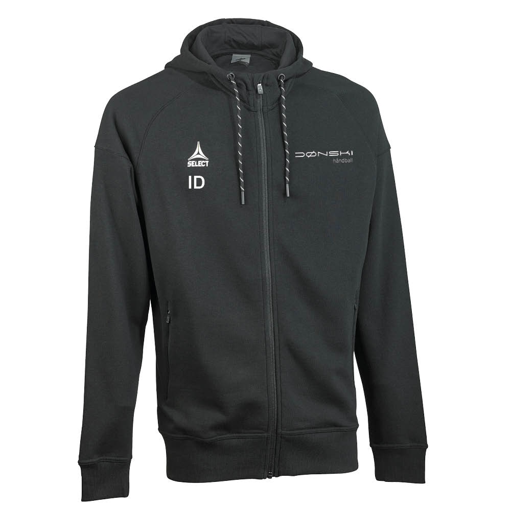 Select Dønski VGS Håndball Full-Zip Hettegenser Sort