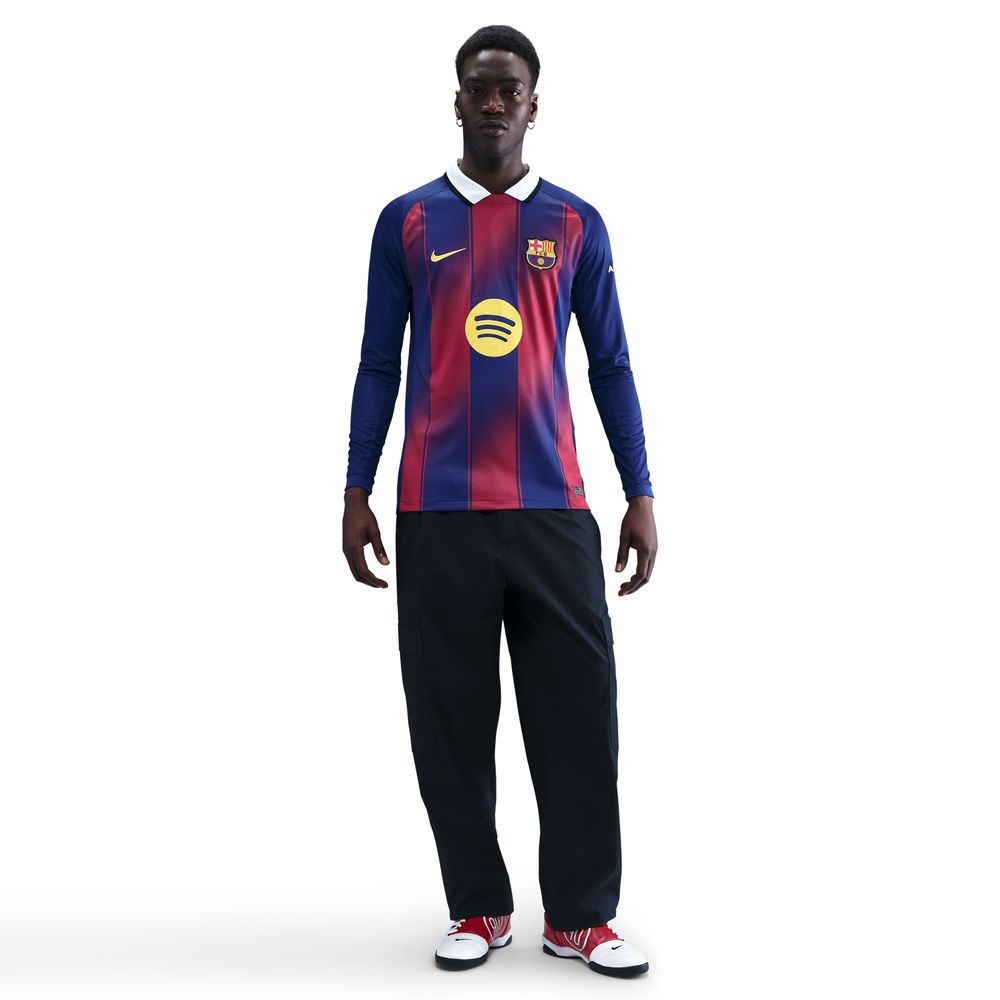 Nike FC Barcelona Langermet Fotballdrakt 25/26 Hjemme