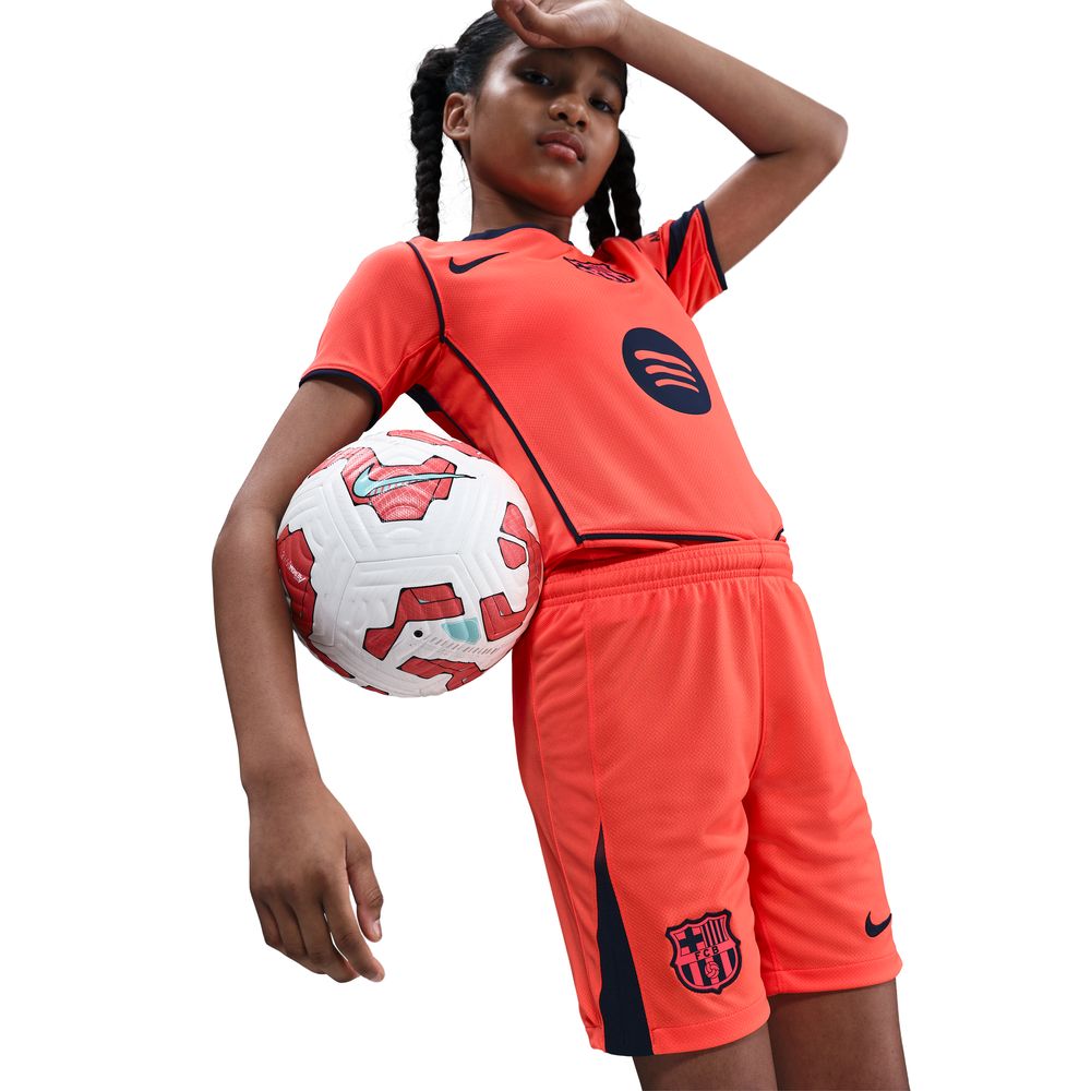 Nike FC Barcelona Fotballshorts 25/26 Barn Tredje