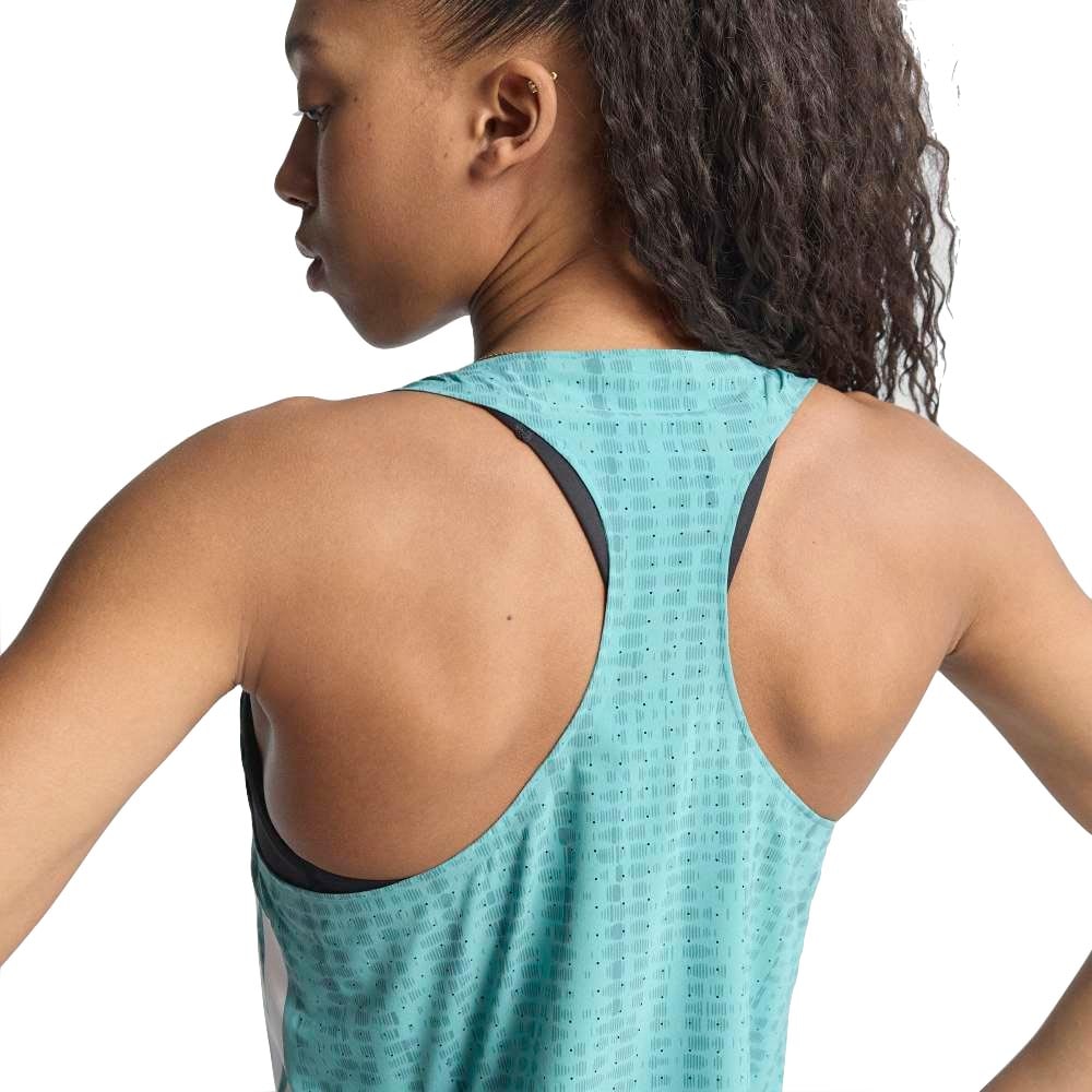 Adidas Adizero Singlet Dame Turkis/Hvit
