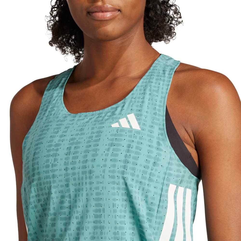 Adidas Adizero Singlet Dame Turkis/Hvit