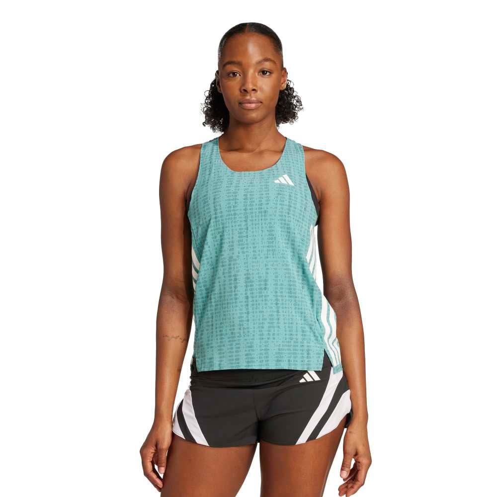 Adidas Adizero Singlet Dame Turkis/Hvit