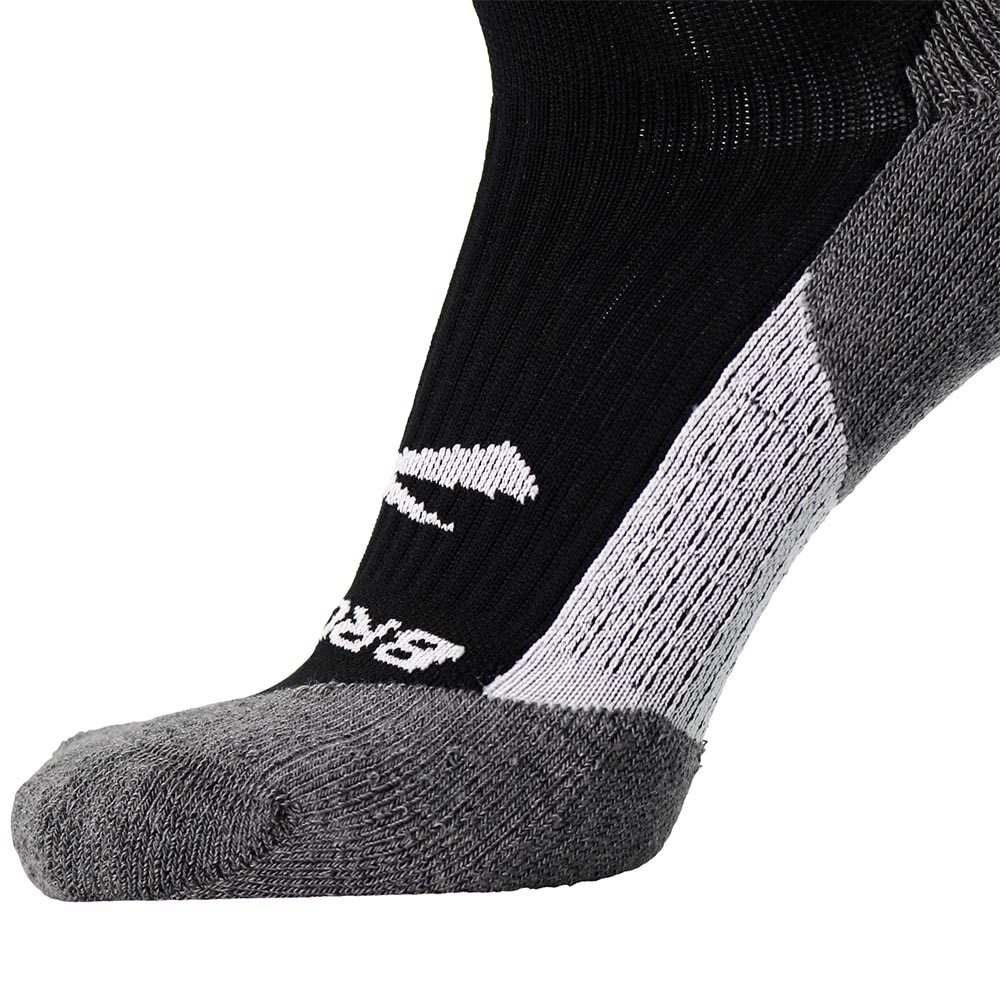 Brooks Ghost Crew Løpesokker Sort/Hvit/Grå