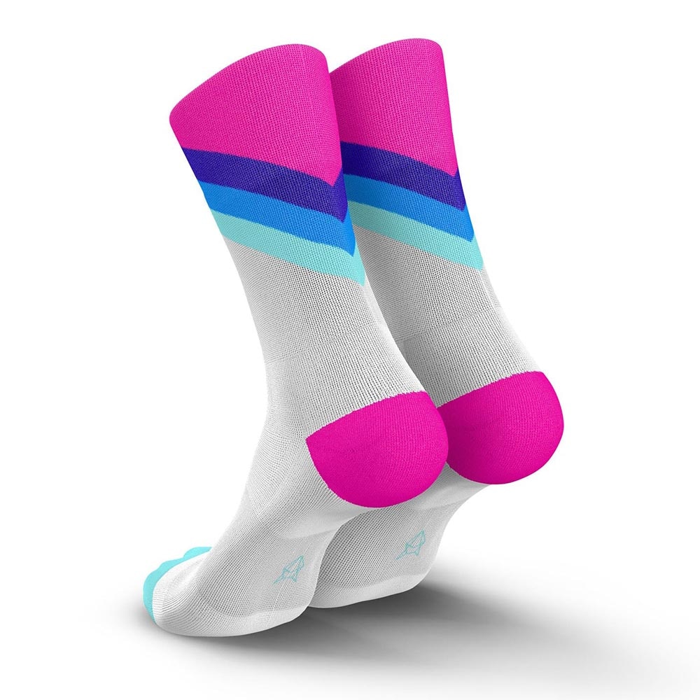 Incylence Running Grades High-Cut Løpesokker Hvit/Blå/Rosa