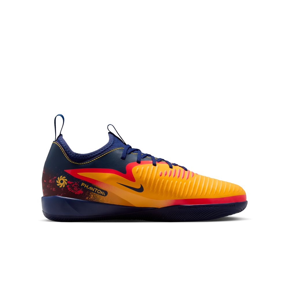Nike Phantom 6 Low Academy IC Futsal Innendørs Fotballsko Barn Haaland