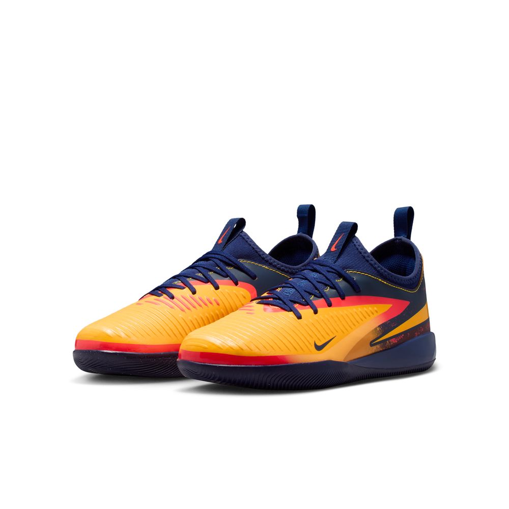 Nike Phantom 6 Low Academy IC Futsal Innendørs Fotballsko Barn Haaland