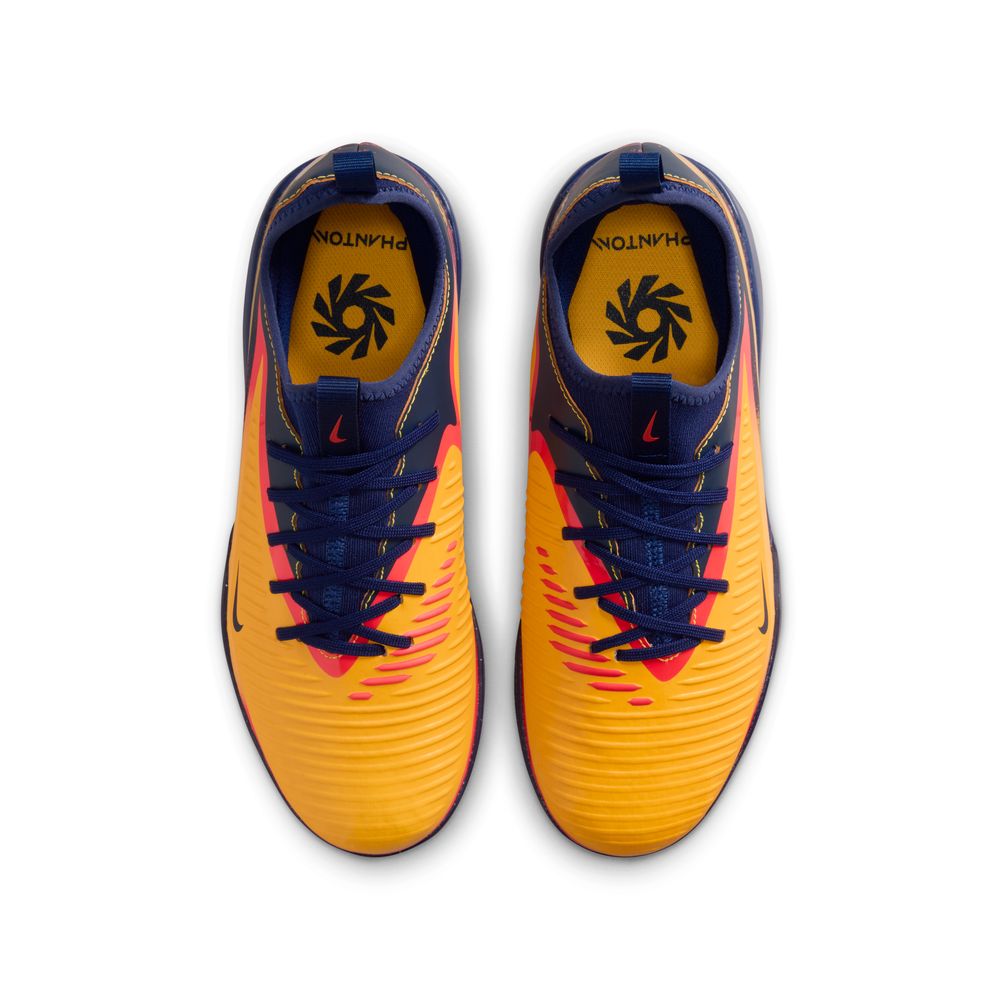 Nike Phantom 6 Low Academy IC Futsal Innendørs Fotballsko Barn Haaland