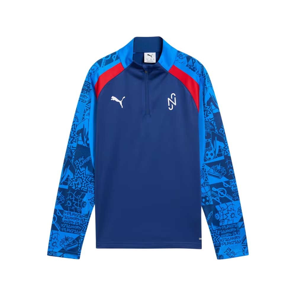 Puma Neymar Jr Playmaker 1/4 Zip Treningsgenser Barn Blå/Rød