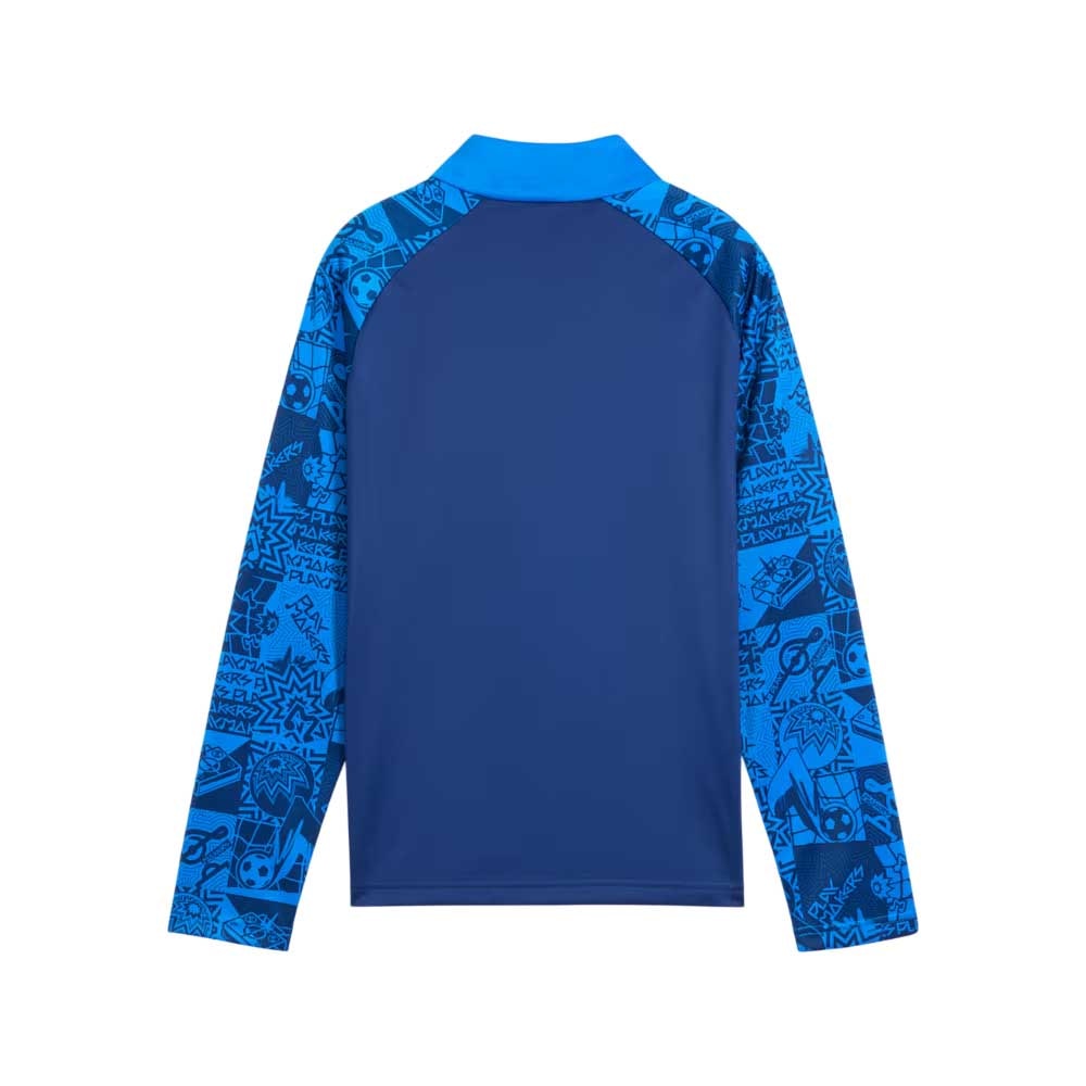 Puma Neymar Jr Playmaker 1/4 Zip Treningsgenser Barn Blå/Rød