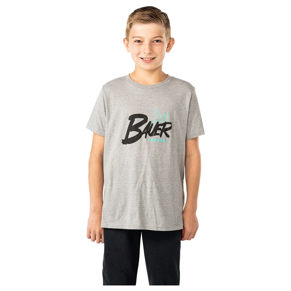 Bauer T-skjorte Barn Graphic Tee Grå