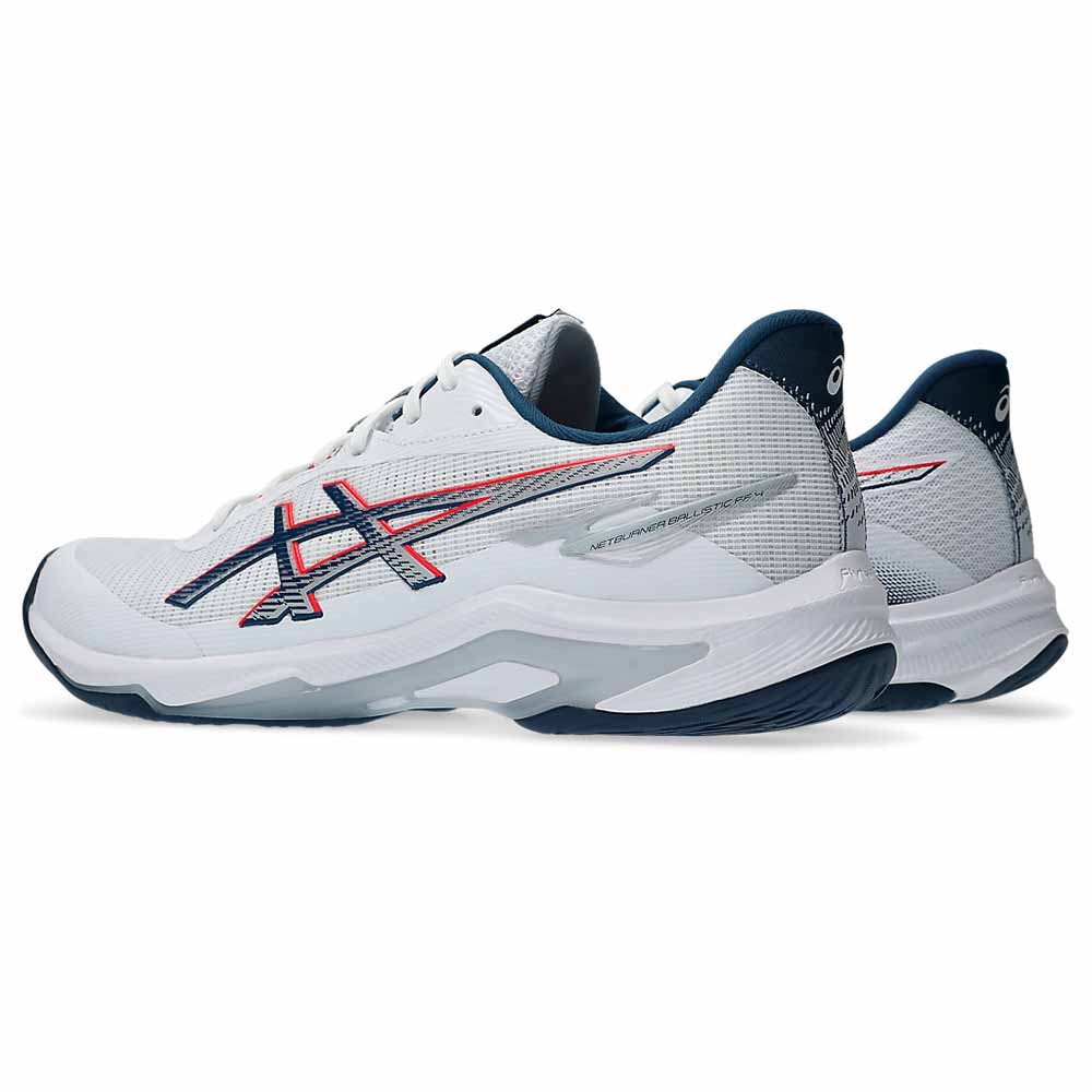 Asics Netburner Ballistic FF 4 Hallsko Hvit/Blå