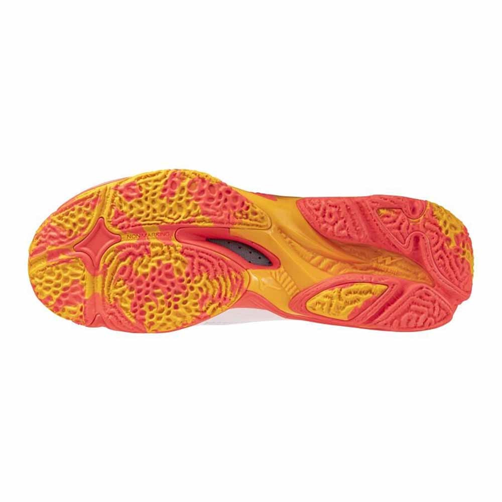 Mizuno Wave Lightning Z8 Hallsko Hvit/Oransje