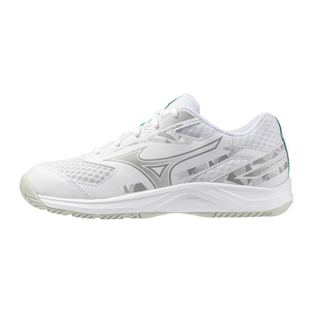 Mizuno Stealth Star 3 Hallsko Barn Hvit/Sølv