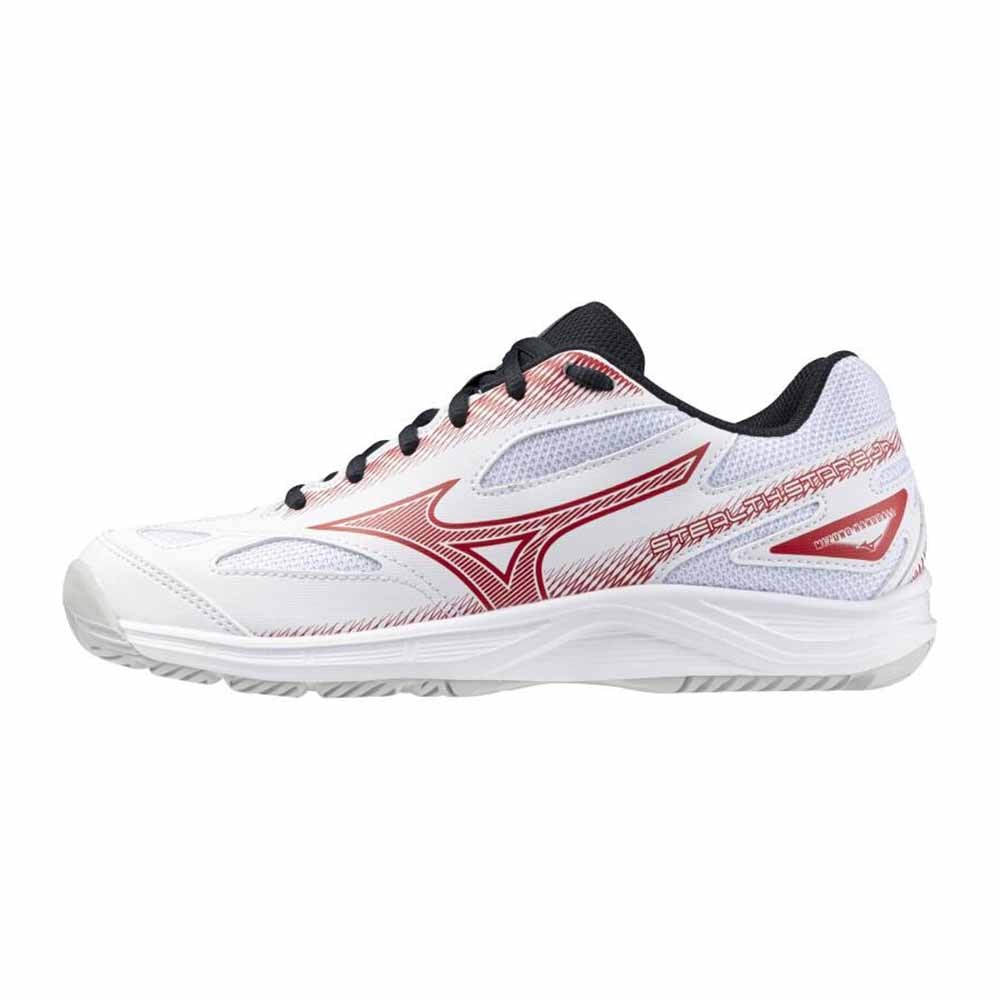 Mizuno Stealth Star 2 Hallsko Barn Hvit/Rød/Sort