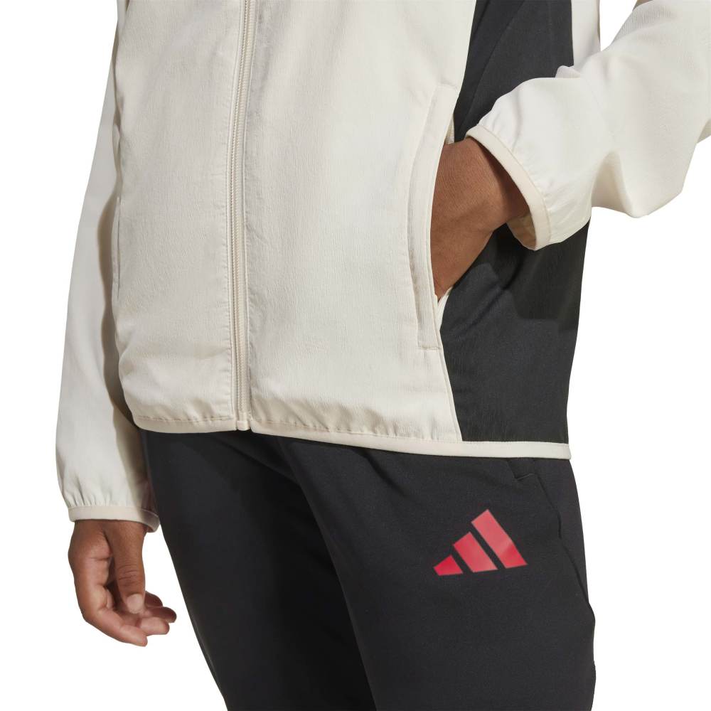 Adidas Liverpool FC Tiro Presentation Fotballjakke 25/26 Barn Hvit/Rød