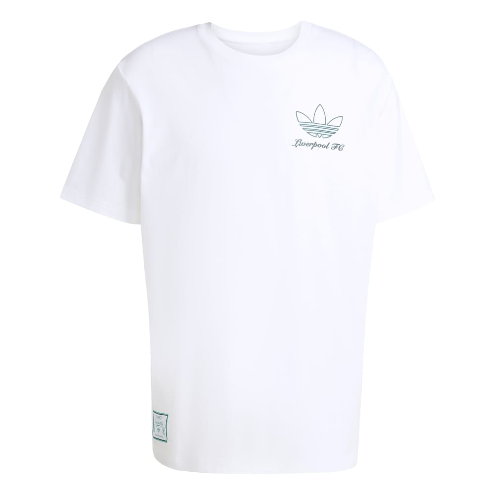 Adidas Liverpool FC Terrace Icons Graphic T-skjorte Hvit/Grønn