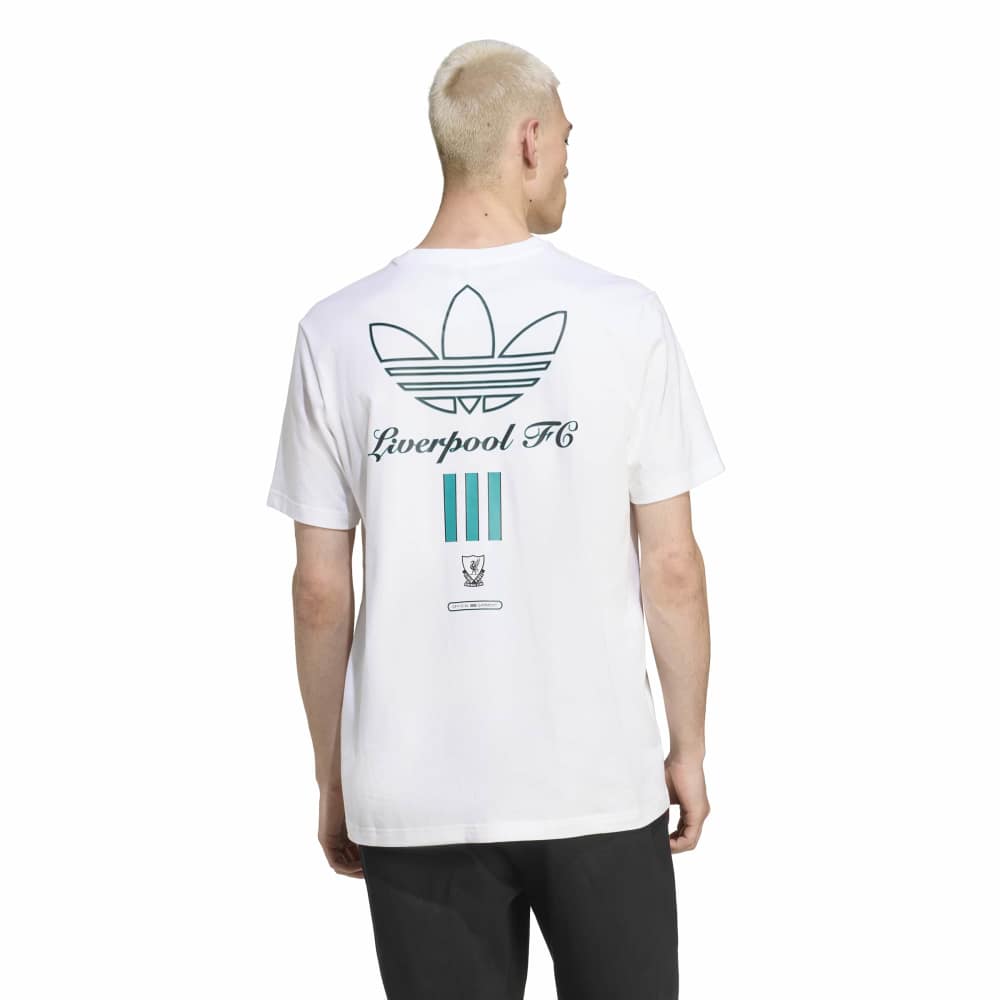 Adidas Liverpool FC Terrace Icons Graphic T-skjorte Hvit/Grønn