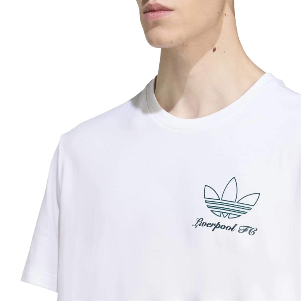 Adidas Liverpool FC Terrace Icons Graphic T-skjorte Hvit/Grønn
