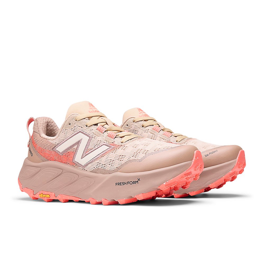 New Balance Fresh Foam X Hierro v9 Joggesko Dame Brun/Beige