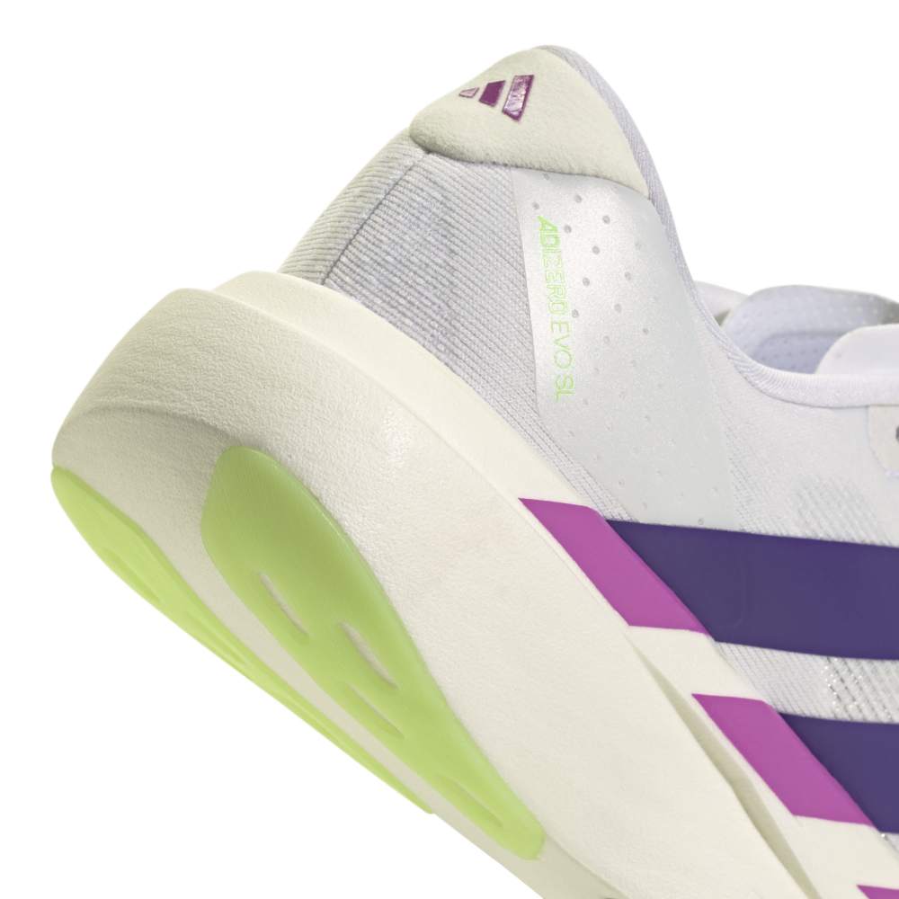 Adidas adizero Evo SL Joggesko Dame Hvit/Lilla/Grønn